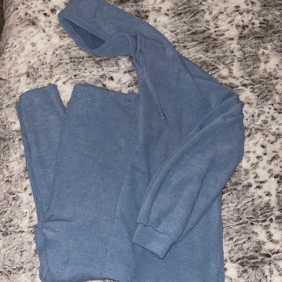 Maternity Set Drop Shoulder Drawstring Hoodie & Leggings Size M EUC - Picture 14 of 15